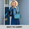 thumbnail image 6 of Pioneer Flower Floral Print Pattern Drawstring Lunch Bag Women - Drawstring Lunch Bag Insulated for Work Office - Stain-Resistant Large Lunchbags for Women with Multi-Pockets, 6 of 6