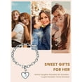 thumbnail image 6 of KeyStyle Initial Bracelets for Women Initial Charm Bracelets Adjustable Link Letter Bracelets with Heart Charm Personalized Jewelry Birthday Valentine's Day Gift, 6 of 10