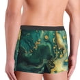 thumbnail image 5 of Daiia Turquoise Golden Swirl Men's Underwear Boxer Briefs, Cotton Stretch Moisture-Wicking Underwear-X-Large, 5 of 9