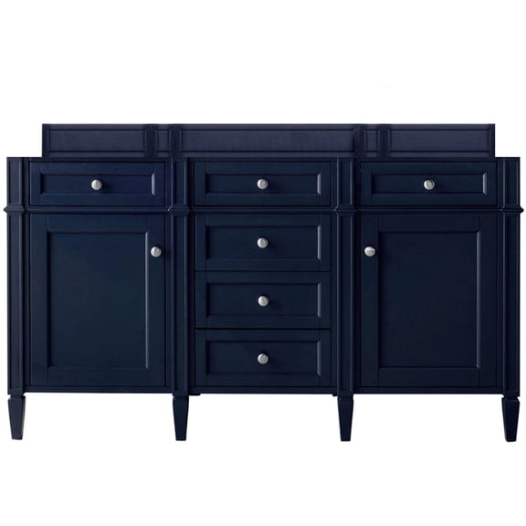 James Martin Vanities 650-V60d Brittany 60" Double Basin Poplar Wood Vanity Cabinet Only -