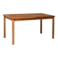 thumbnail image 6 of Walker Edison Acacia Wood Patio Simple Dining Table - Brown, 6 of 14