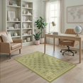 thumbnail image 2 of ODIKA 4'x6' Ultra-Soft Area Rug, Mid Century Trellis Decorative Retro Vintage Tone Chartreuse None Washable, Bare feet friendly, Silk-Touch for Bedroom Home office, 2 of 7