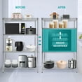 thumbnail image 5 of 4 Tier Wire Shelving Unit, Height Adjustable Wire Shelves, Metal Storage Rack Organizer for Laundry, Kitchen, Bathroom, Pantry, Closet (23.6"D x 47"W x 71"H, Chrome), 5 of 9