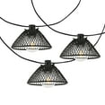 thumbnail image 4 of SAFAVIEH Junia 10-Light G40 Black Metal Outdoor String Light with Black Shade, 4 of 7