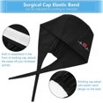 thumbnail image 4 of 6 piezas de gorras bouffant transpirables con lazo ajustable en la espalda, 4 of 4