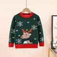 thumbnail image 6 of Uxgjfwu Christmas Sweaters for Big Boys and Girls Winter Warm Sweater Kids Chunky Round Neckline Pullover Tops Pattern Shirts, 6 of 8