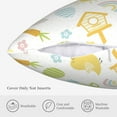 thumbnail image 5 of ZICANCN Rainbow Flower Sun Throw Pillow Covers, Bed Couch Sofa Knit Decorative Pillow Covers for Living Room Farmhouse, 18"x18", 5 of 8