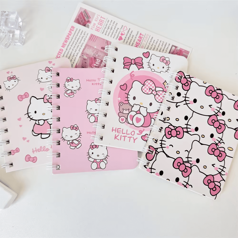 Sanrio Cartoon Cute Hello Kitty Notebook Stationery Portable Stationery Supplies Gift