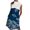 Blue Womens Summer Dress, variant on USSUMA Sleeveless Sundresses for Women Floral Print Tshirt Midi Beach Party Dresses Pocket Zipper Tunic Sun Dresses Women's Summer Casual Turtleneck Dress Wedding Guest