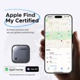 thumbnail image 3 of UGREEN FineTrack (iOS Only)Air Tracker Tags 2 Pack, 1-Year USB-C Rechargeable Battery Bluetooth Tracker Compatible with Apple Find My, Item Finder Smart Tag for Key Luggage - [Apple Find My Certified], 3 of 9