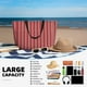 thumbnail image 5 of Easygdp Stripes Red White Bolsa de Viaje de Playa de Gran Capacidad, Bolsa Tote Perfecta para la Playa, Escapadas de Fin de Semana y Viajes, 5 of 7