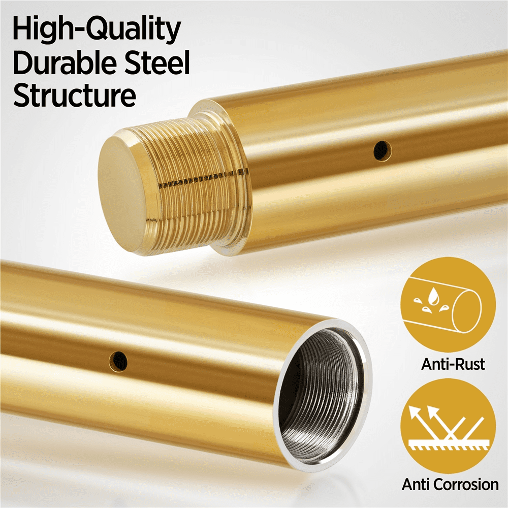 Renwick Spinning Static Dancing Pole with Adjustable Height, Gold