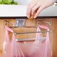 thumbnail image 4 of nipocaio 1pc Kitchen Cabinet Door Back Hanging Holder Rack Organizer For Home Trash Bag Towel, 4 of 5