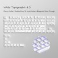 thumbnail image 1 of Teclas con estampado lateral azul degradado, teclas PBT de doble disparo con perfil Cherry, 136 teclas para teclado de jugador Cherry Gateron MX, 1 of 5