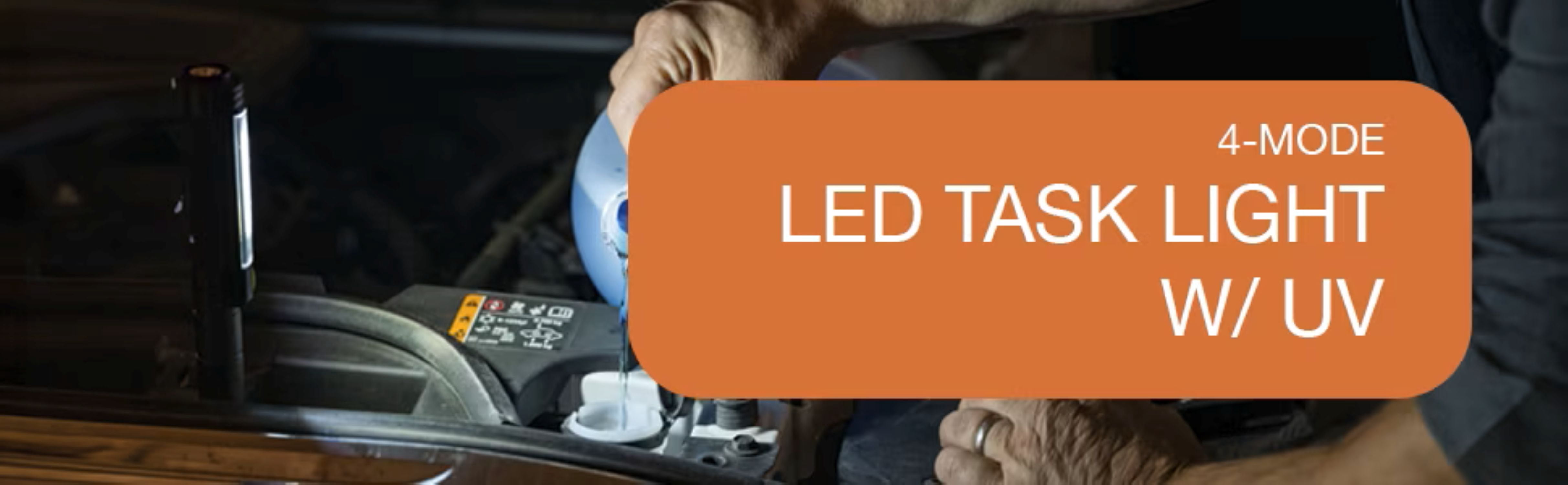 Ozark Trail LED Flashlight with UV Light, 400 Lumens, Aluminum, Black