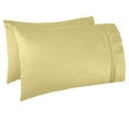 thumbnail image 3 of Clara Clark Premier 1800 Collection Bed Sheet Set with Extra Pillowcases Wrinkle, Fade & Stain Resistant, Full, Mellow Yellow, 3 of 4