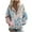 Light Blue#5, variant on SwiftWear Women's Floral Print Raglan Sleeve Zip Up Hoodie Color Block Plaid jacket with Side Pockets, Soft Stretch Casual Wear Hooded Sweatshirt Pink