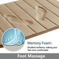 thumbnail image 6 of NEWEEN Bath Mats for Bathroom Non Slip - Memory Foam Bath Mat Coral Velvet Super Water Absorbent Polyster Soft Shaggy Anti-Slide For Bathroom Floor Rug - 20" x 32", 6 of 7