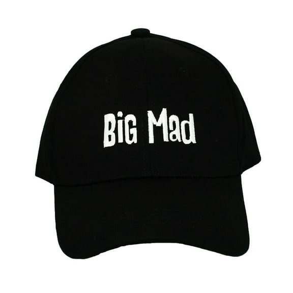 Big Mad Black Embroidered Baseball Cap