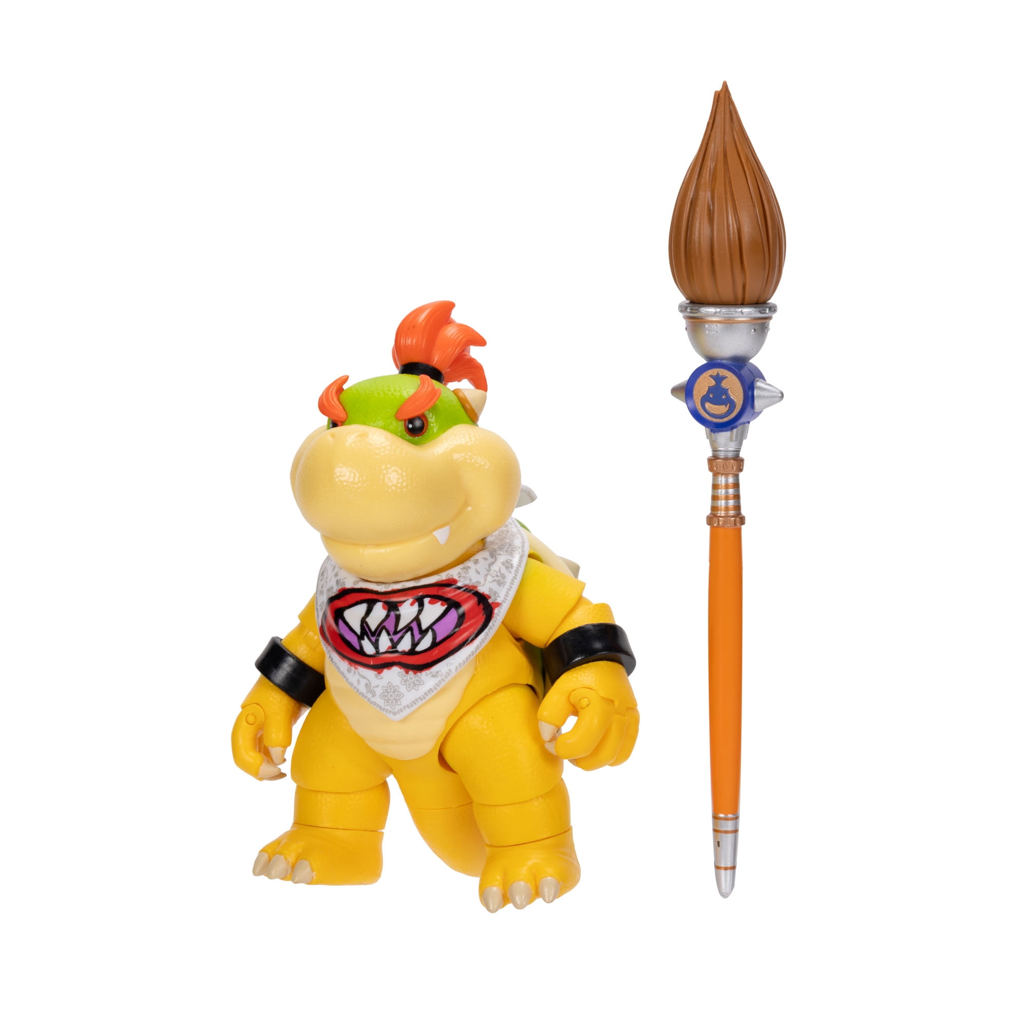 The Super Mario Galaxy Movie - 5 inch Action Figure Series – Bowser Jr. Figure with Paint Brush Accessory