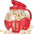 thumbnail image 1 of 2.25QT Microwave Glass Popcorn Popper with Silicone Lid, 1 of 5