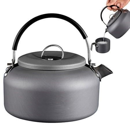 

Julam 0.8L/1.4L Outdoor Camping Kettle 0.8L/1.4L Aluminum Alloy Coffee Tea Pot Open Campfire Water Kettle Ultralight Portable for Hiking Picnic Travel effective