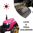 thumbnail image 2 of Tractor Montable Electrico para Niños Control Remoto Luz Led 12v - Rosa, 2 of 8