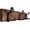 Brown, variant on Coat Rack Wall Mount,24" Solid Wood Coat Hooks Wall Mounted Coat Hanger,16" Hole to Hole,Heavy Duty Hook Rack Rail,4 Triple Hooks for Hanging Coats,Jacket,Clothes,Hat,Backpack