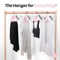 thumbnail image 3 of Kangaroo 100% Recycled High-Strength Clothing Hanger, Pinkity 5-Pack - Shirt, Pants, Jacket, 3 of 6