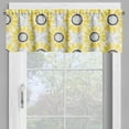 thumbnail image 4 of Ambesonne Yellow Valance & Curtain, Sun Flower Nature Art, 55"x24", Yellow Grey, 4 of 6
