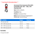 thumbnail image 2 of Accessory Drive Accessory Drive Belt - Compatible with 1987 - 1989, 1991 Chevy G20 1988, 2 of 2