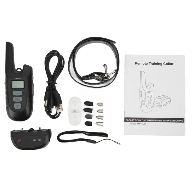 Collar de entrenamiento para perros resistente al agua, recargable, con control remoto y sonido de 9 niveles, IP67, color negro, para un entrenamiento de comportamiento eficiente
