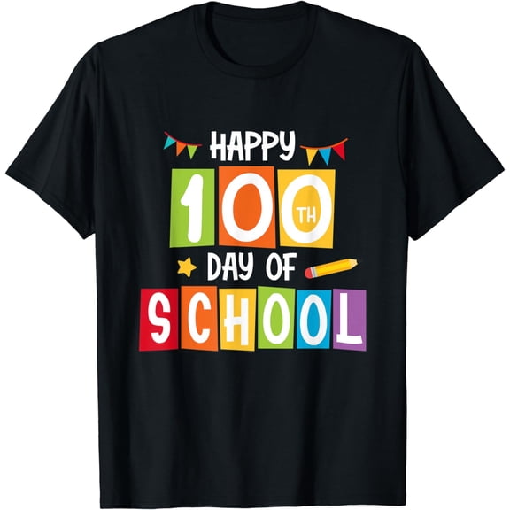Happy 100th Day of School Tee For Teacher & Student Kids T-Shirt