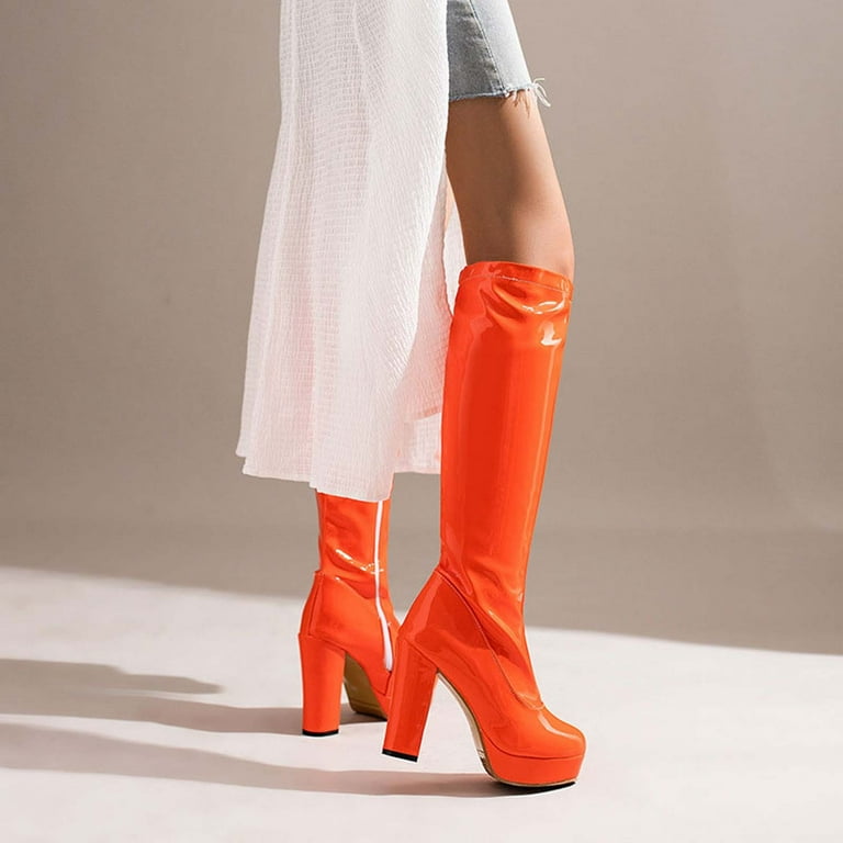 Hvyesh Knee High Boots for Women Gogo Boots 70s Boots Hvyesh Knee High Boots for Women Gogo Boots 70s Boots