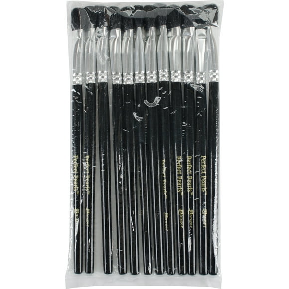 Ranger Perfect Pearls Brushes 12/Pkg-Flat Cosmetic