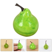 GOOHOCHY 30Pcs Green Foam Pear Shape Faux Pears for Decorative Use in Kitchen and Garden Settings