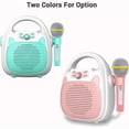 thumbnail image 2 of Máquina de karaoke bluetooth Sunnimix para niños rosa, 2 of 8