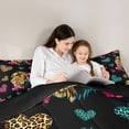 thumbnail image 5 of Castle Fairy Lion Animal Full Size Comforter Sets,Leopard Print Love Heart Bedding Sets, 5 of 8