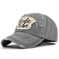 thumbnail image 1 of Cancer Awareness Ribbon Embroidered Baseball Cap Adjustable Dad Hat For Women Casual Outdoor Style, 1 of 3