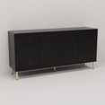 thumbnail image 5 of Dubbin Black folio four-door cream style side cabinet, 5 of 7