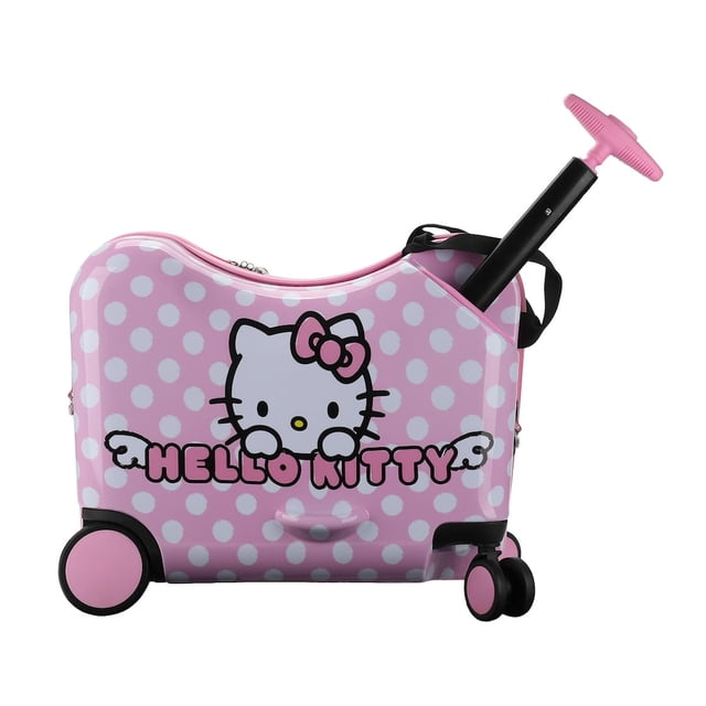 Equipaje para montar con el personaje de Hello Kitty de Bioworld, color rosa