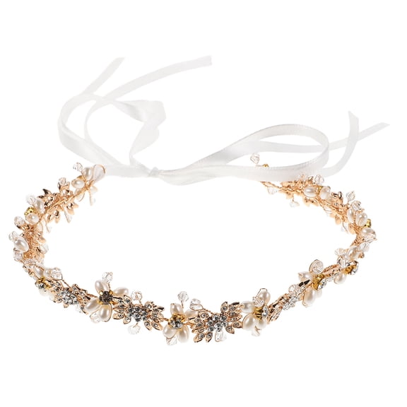 CIMAXIC Bridal Wedding Headband with Rhinestones Crystal Hair Accessories Jeweled Hair Vine Headpiece for Brides Ceremony