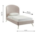 thumbnail image 5 of TOV Furniture Vivi Velvet Platform Bed, 5 of 7