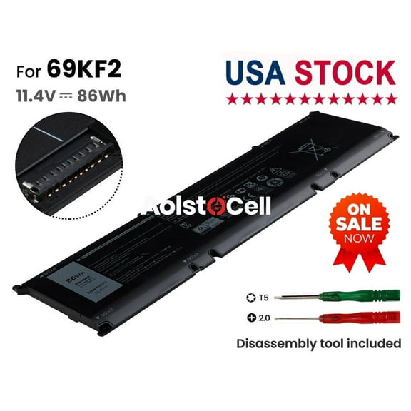 11.4V 86Wh 86Wh 69KF2 Battery Replacement for Dell G7 Precision 5550 5560 5570 Alienware M15 R3 R4 M17 R3 R4 Inspiron 7510 7610 7620 P87F P91F P45E NEW