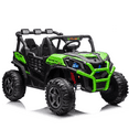 thumbnail image 6 of Joyracer 4WD 24 V Ride on Toys UTV with 2 XL Seaters, 4*200W Motor Kid Electric Power Car Wheels with Remote Control, LED Lights, Spring Suspension, 3 Speeds, Bluetooth Music, Green, 6 of 14