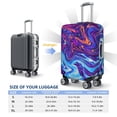 thumbnail image 4 of Pofeuu Swirl Print Blue Purple Print Luggage Suitcase Cover Protector Luggage Washable Covers Aesthetic for 18/24/28/32 inch Luggage（No luggage included）-Large, 4 of 7