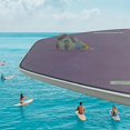 thumbnail image 4 of Aletas de surf Longboard Aletas de color de cola de flor de fibra de vidrio, 4 of 5