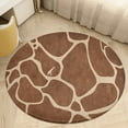thumbnail image 2 of Giraffe Pattern (1) Round Area Rugs for Bedroom Living Room, 3FT Soft Comfy Indoor Circle Carpets, Carpet Home Decor Floor Mat, 2 of 6