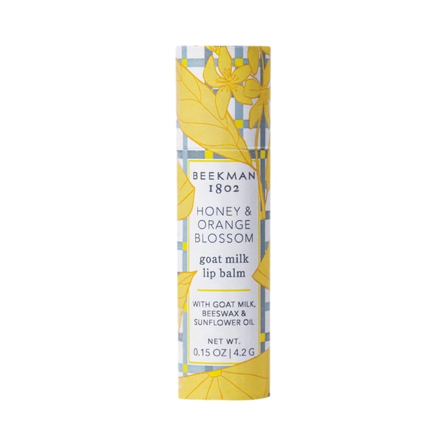 Bálsamo labial Beekman 1802 Miel y azahar, 4,4 ml con leche de cabra