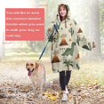 thumbnail image 4 of Wearable Oversized Blanket,Beige Dinosaurs Volcanoes Pattern Wearable Blanket Hoodie for Adults,Cozy Hooded Blankets with Super Pockets,Super Warm Fuzzy Pullover for Women & Men, 4 of 6